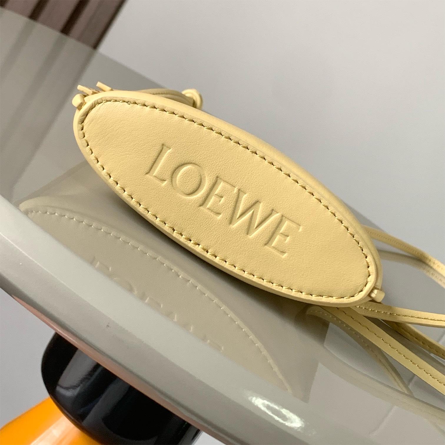 LOEWE-Dice Pocket Leather Dice Bag