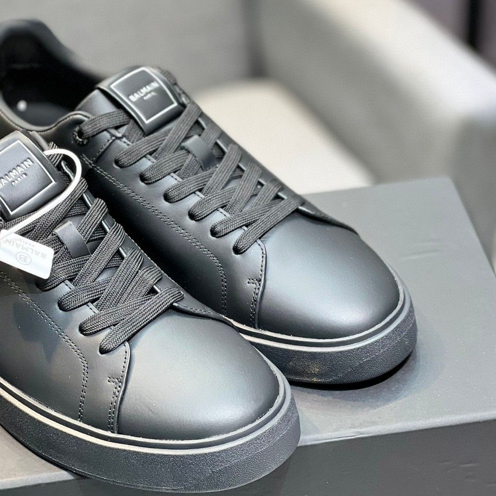 Balmain-Cowhide Casual Shoes