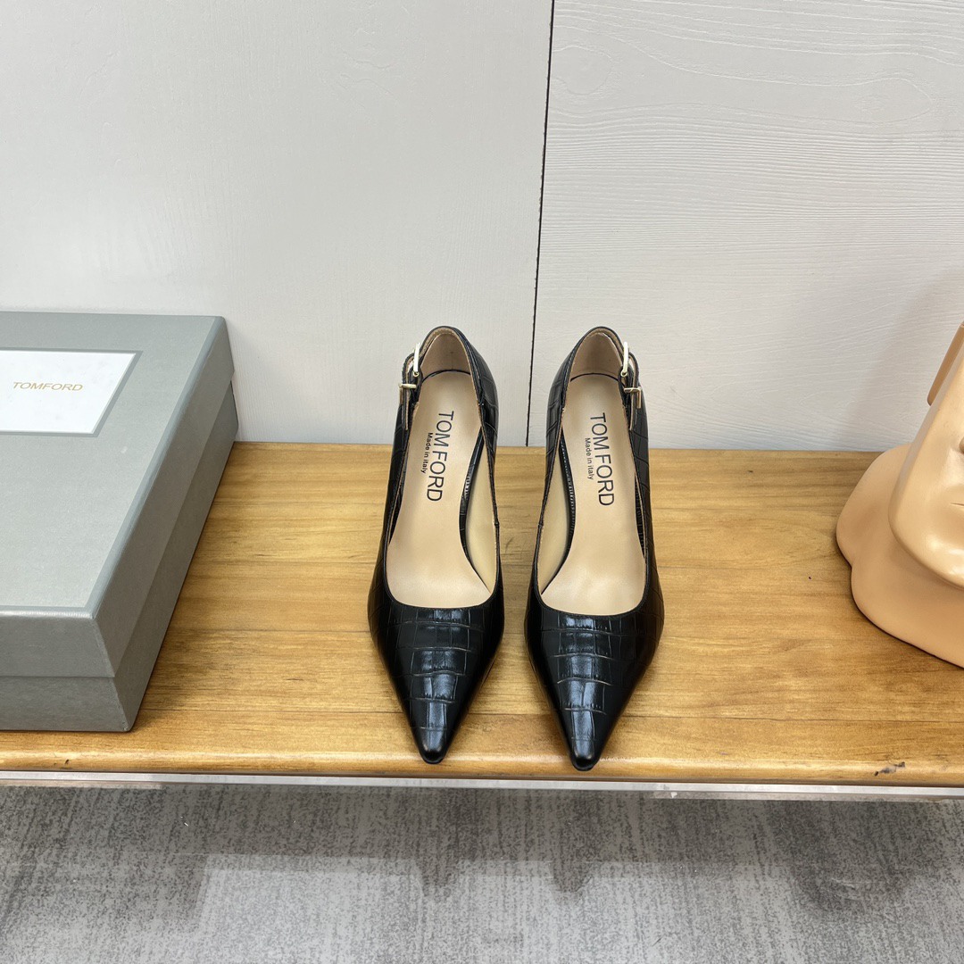 Tomford-Cow patent leather high heels