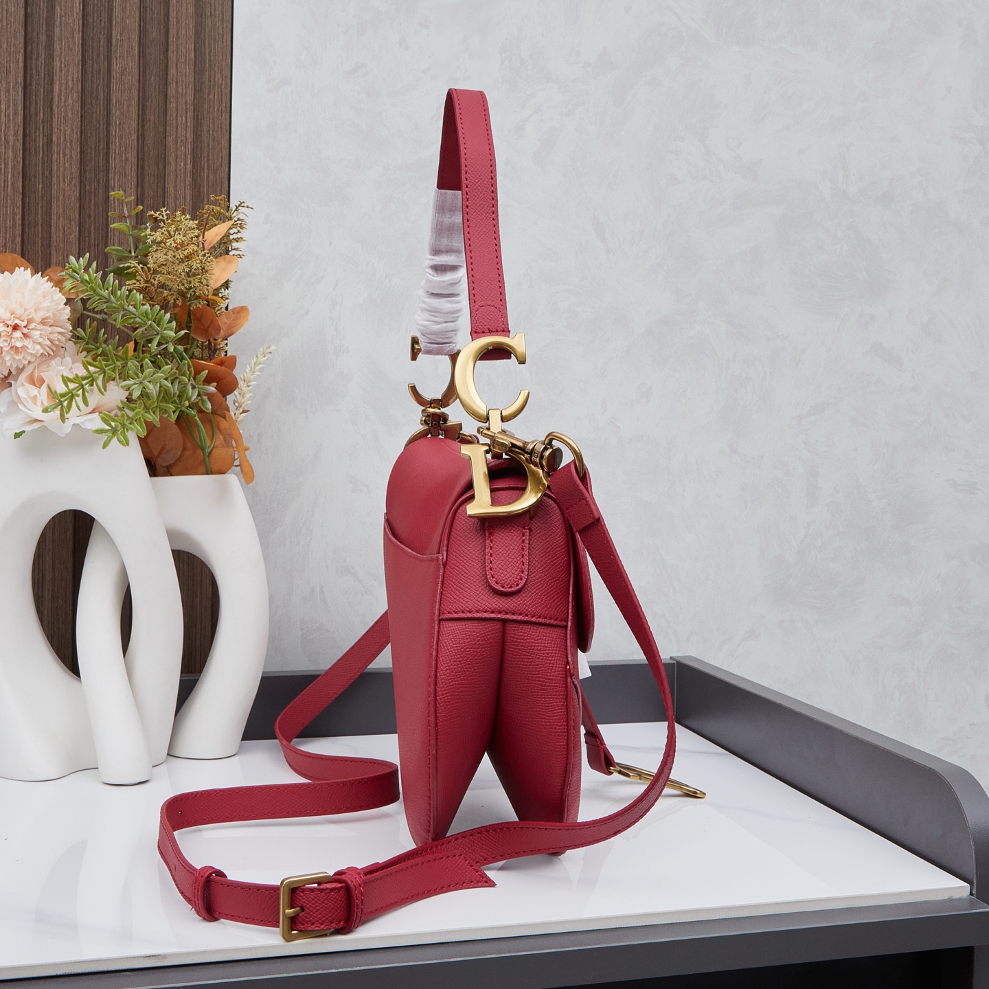 DIOR - Dior Saddle Cowhide Leather Handbag Shoulder bag