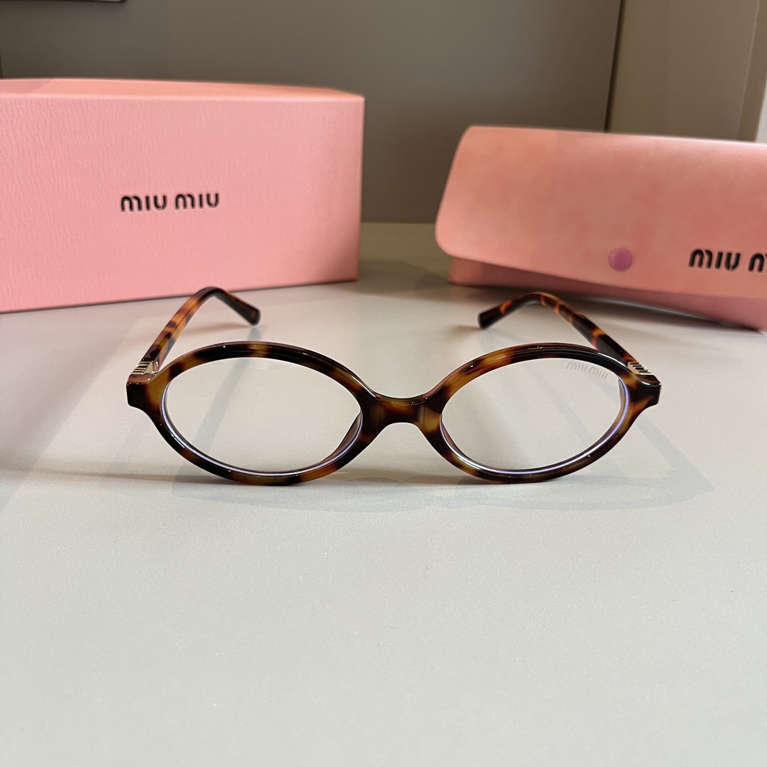 MiuMiu-2024 new retro oval frame sunglasses
