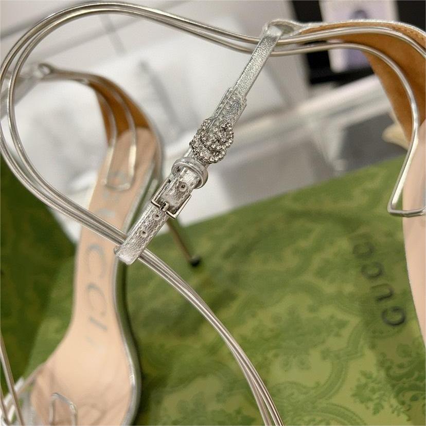 Gucci-23ss women's buckle high-heeled sandals