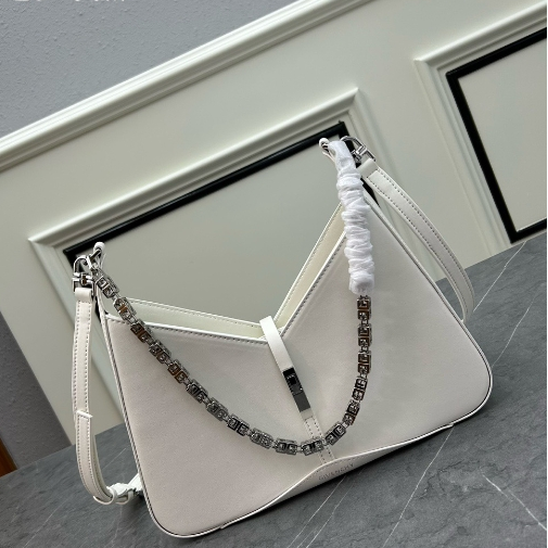Givenchy-Hollow Out Hardware Chain Handbag