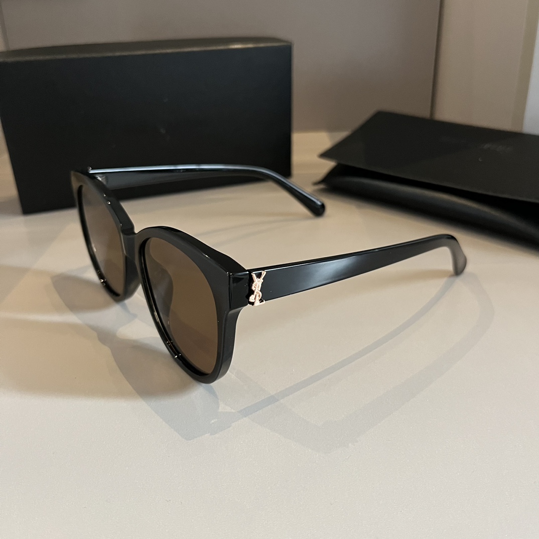YSL-Women's Round Frame Sunglasses