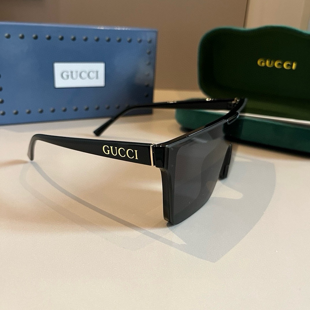Gucci-Men's Large Box Design Fashion Sunglasses