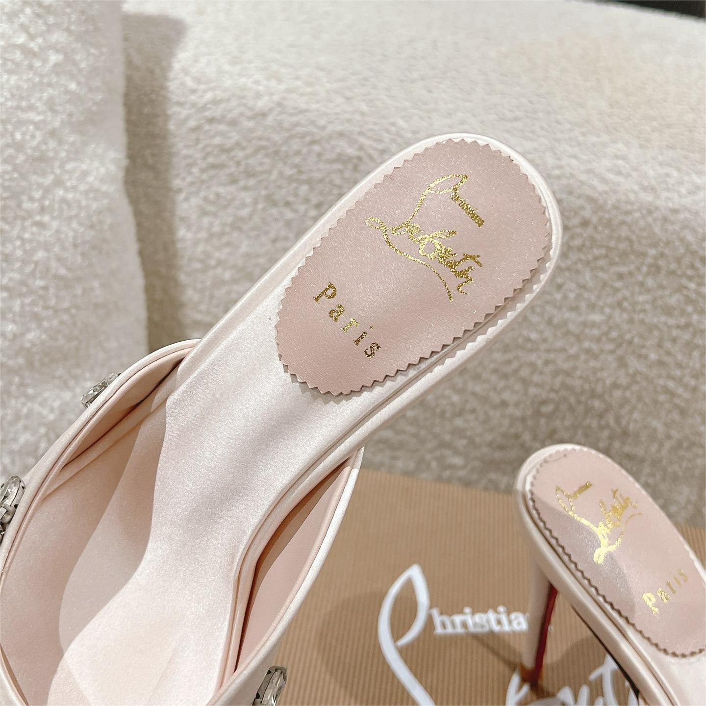 CHRISTIAN LUBOTIN-Classic Degraqueen Crystal High Heels