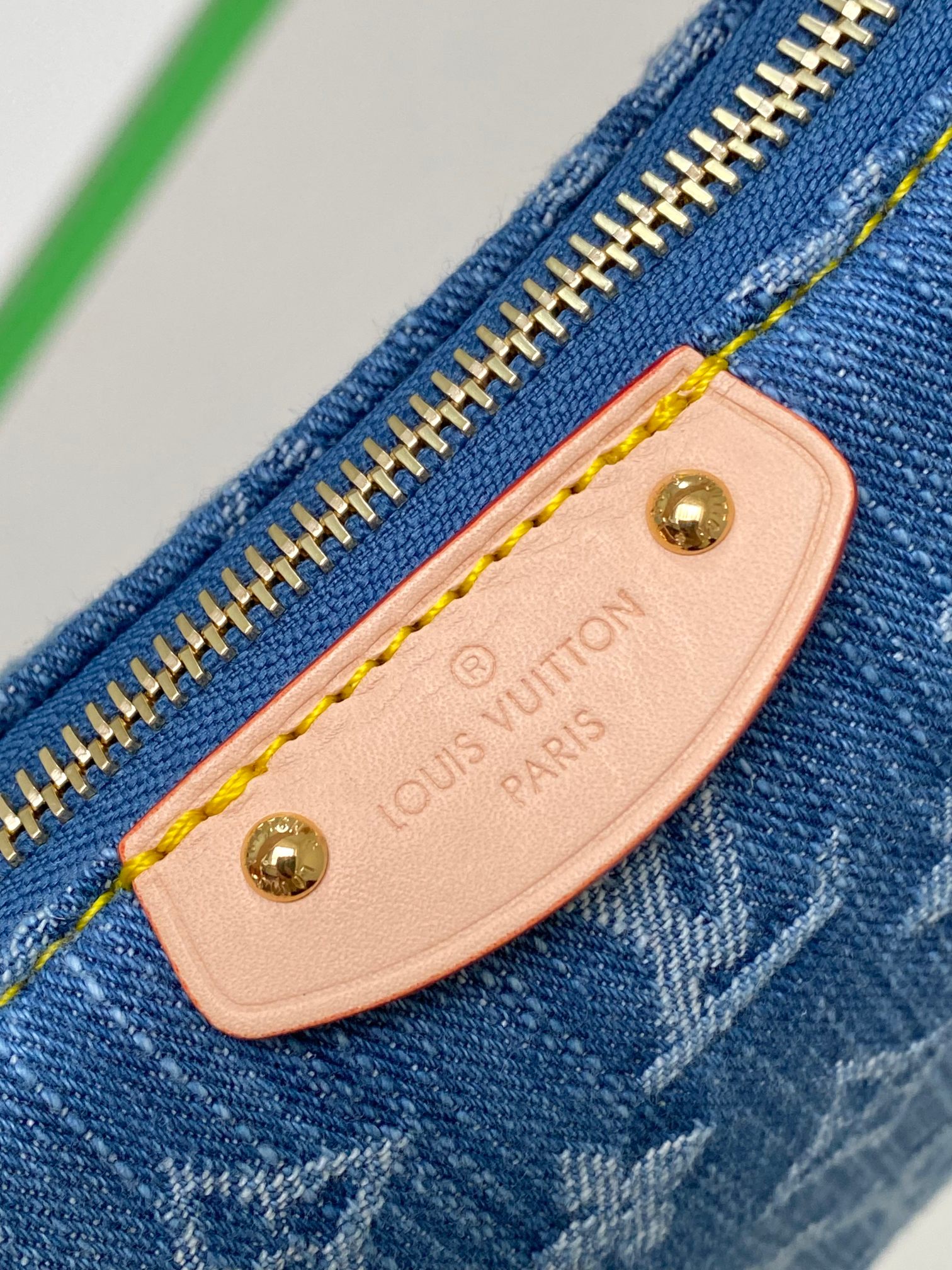 LV Denim Blue Pochette Handbag