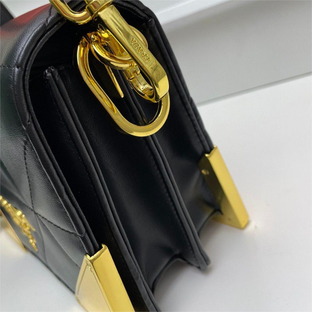 Prada-Cowhide Diamond Grid Crossbody bag