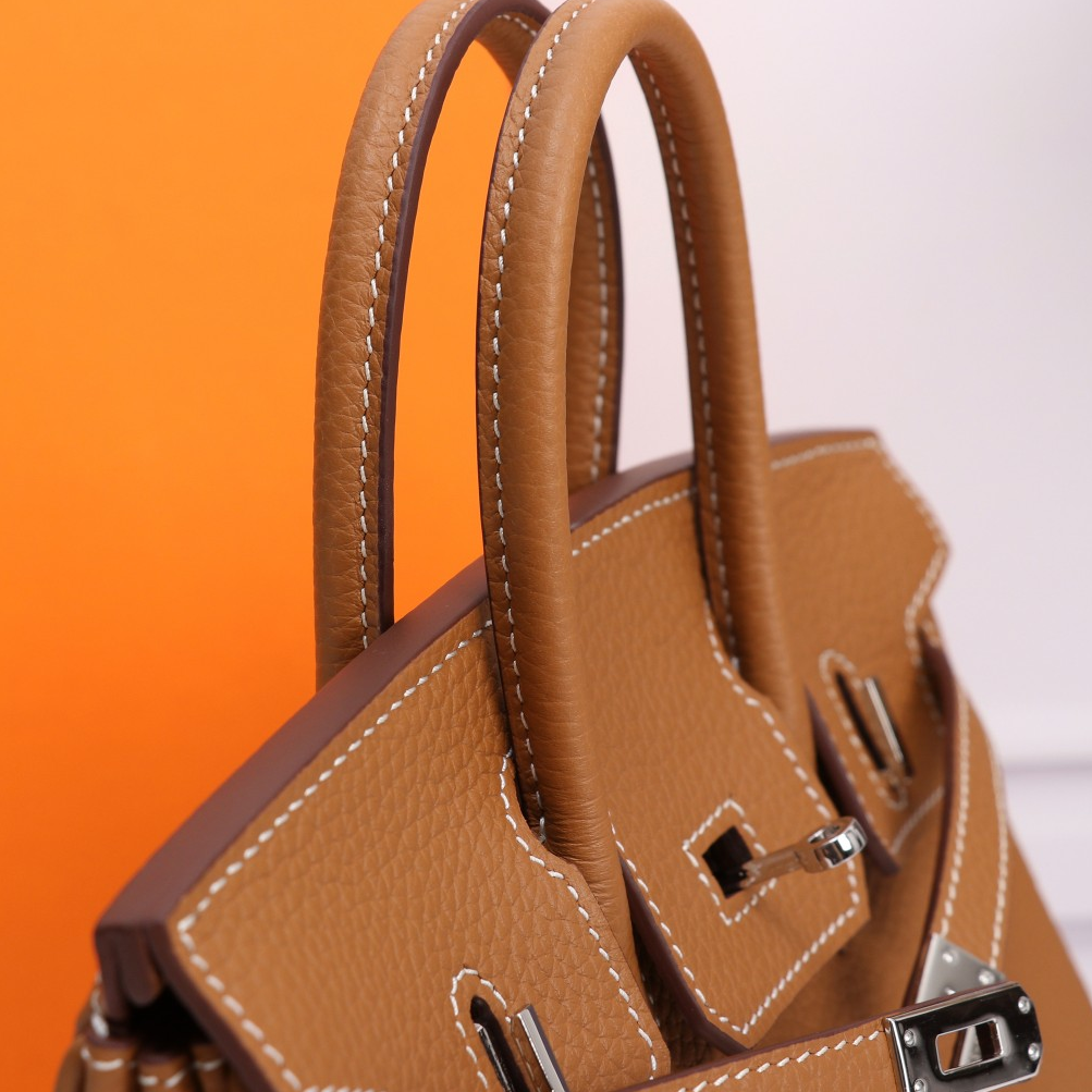HERMES- Birkin 25 Golden Brown Handbag