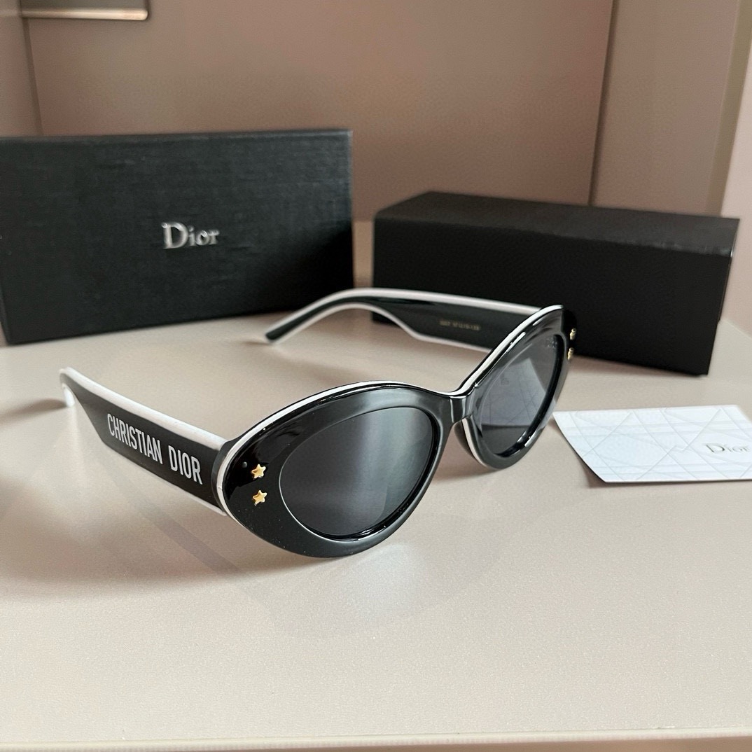 Dior-Cat Eye Sunshade Glasses Sunglasses