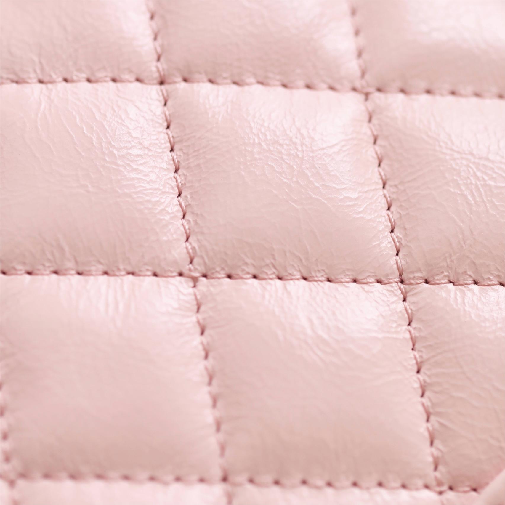 Chanel-Kelly Large Pink Handheld Chain Bag