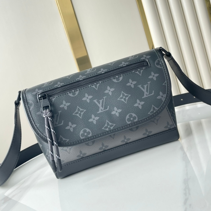 LV-Color Blocked Mailman Bag