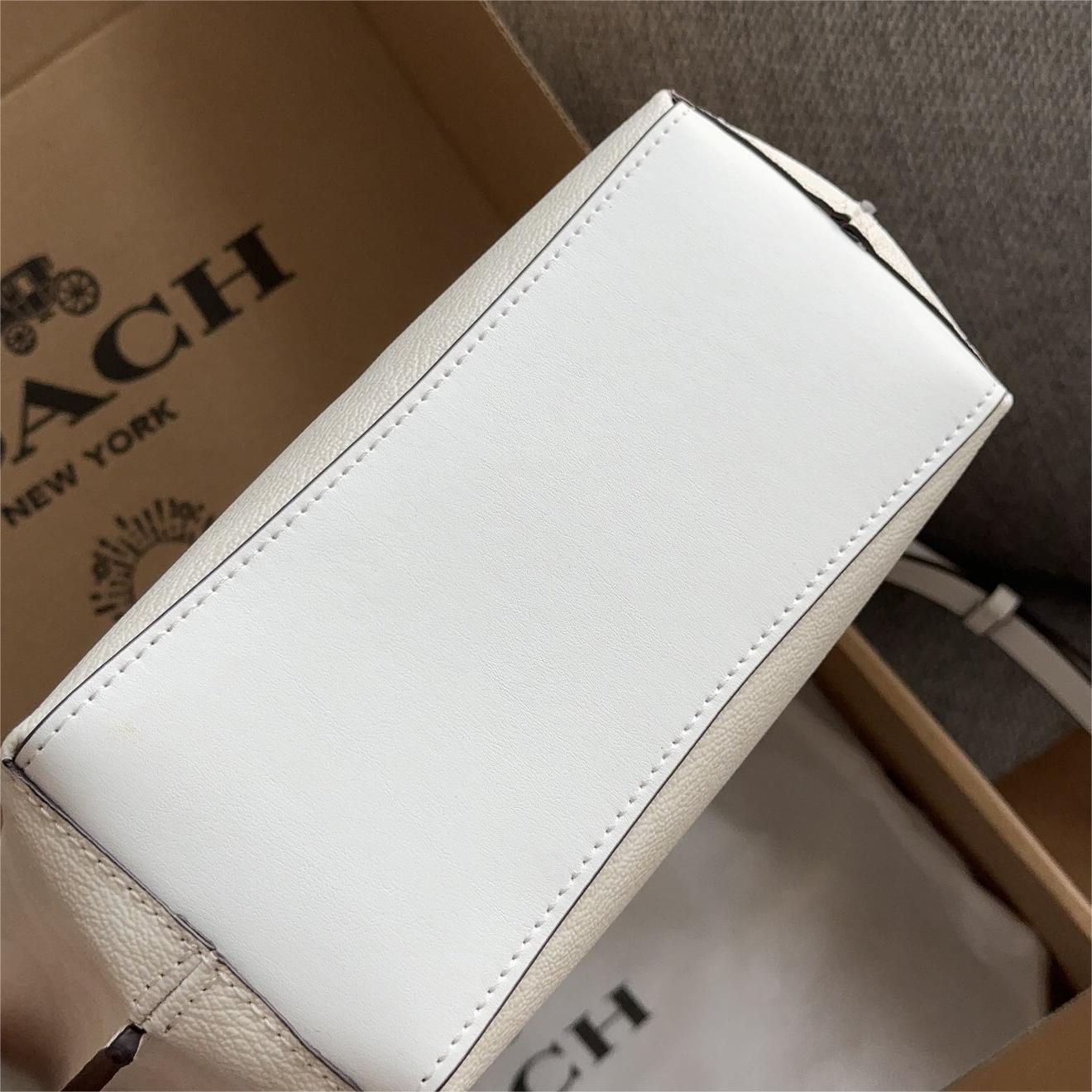 Coach-White Mollie Bucket Bag