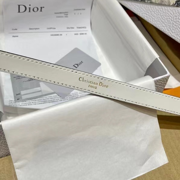Dior-Calf leather soft waistband