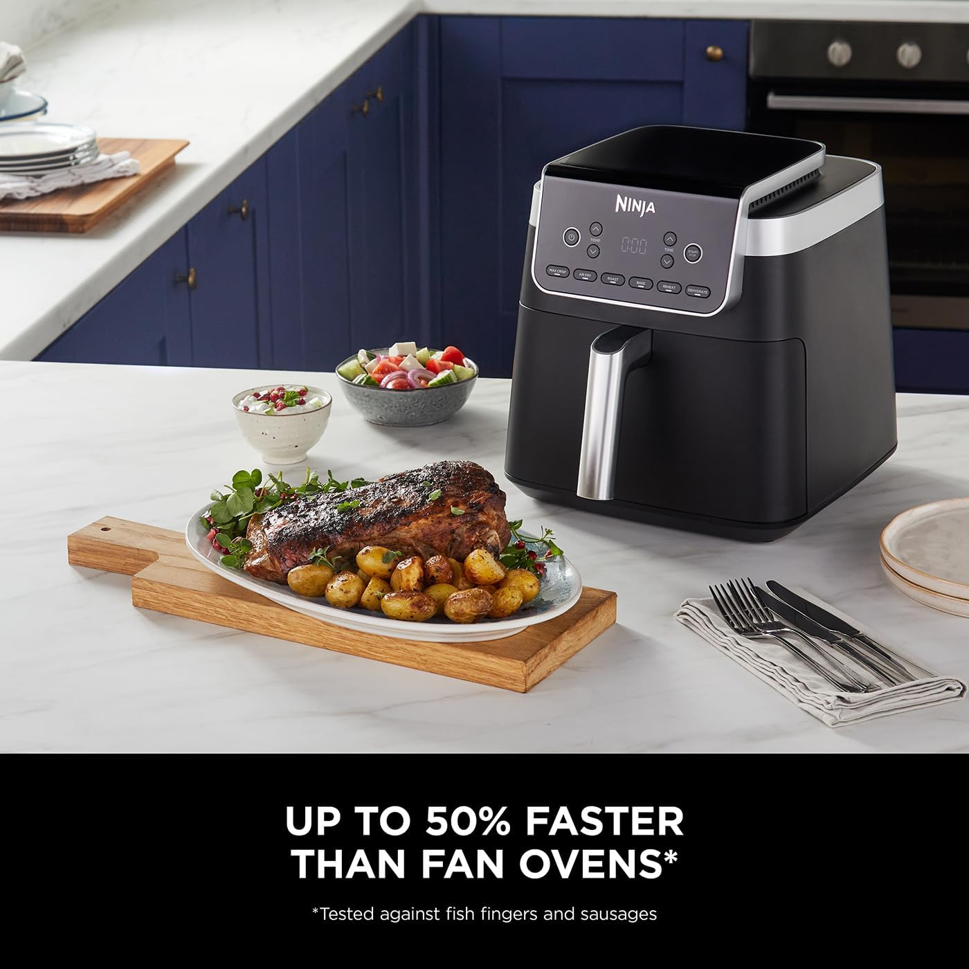 Ninja Air Fryer MAX PRO, 6.2L, Uses No Oil, Large Square Single Drawer