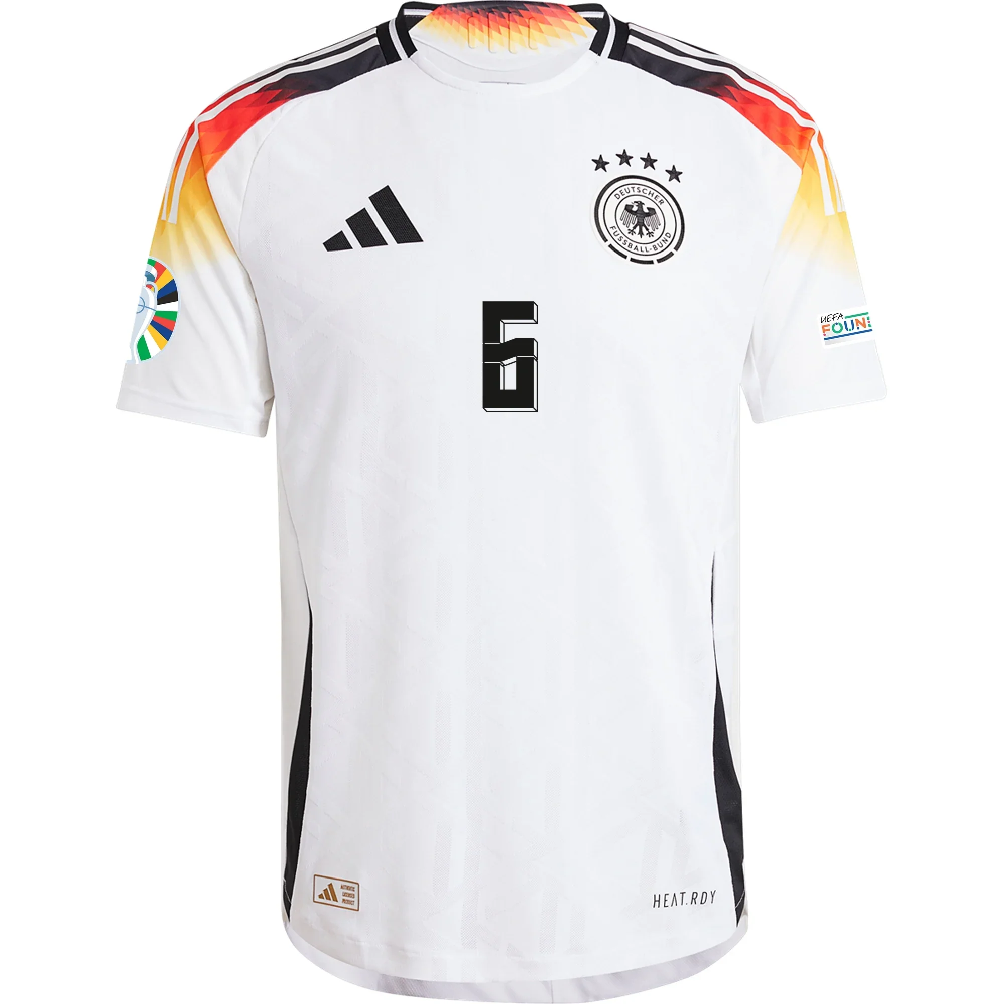 Germany Joshua Kimmich Home Jersey w/ Euro 2024 Patches 24/25 (White)