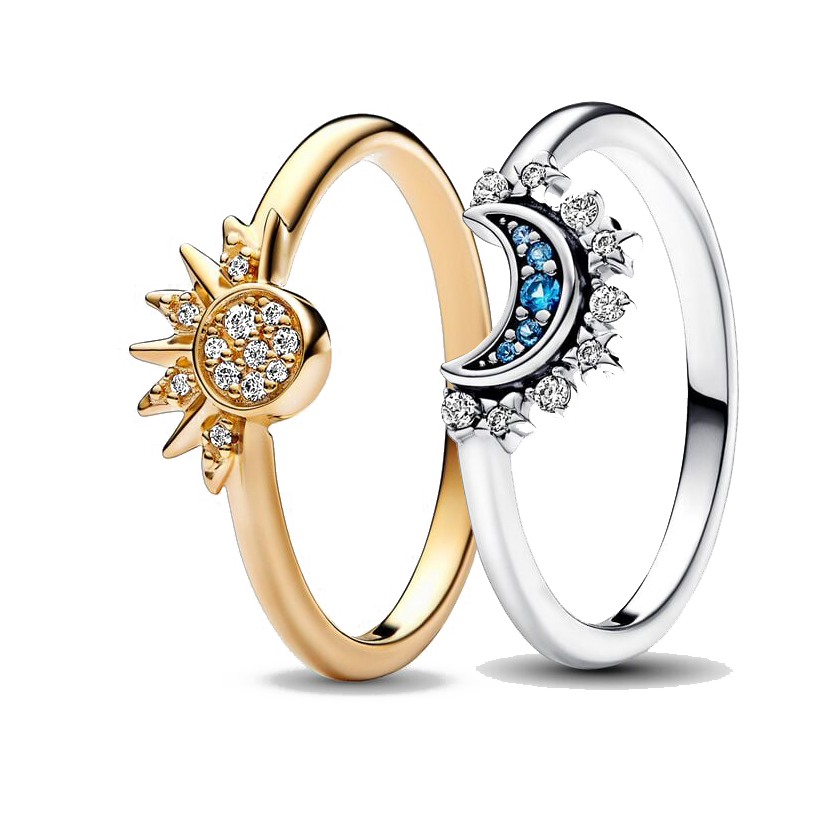 FEFIDAY Ring- Moon-Sun Couple Rings Sets Gifts