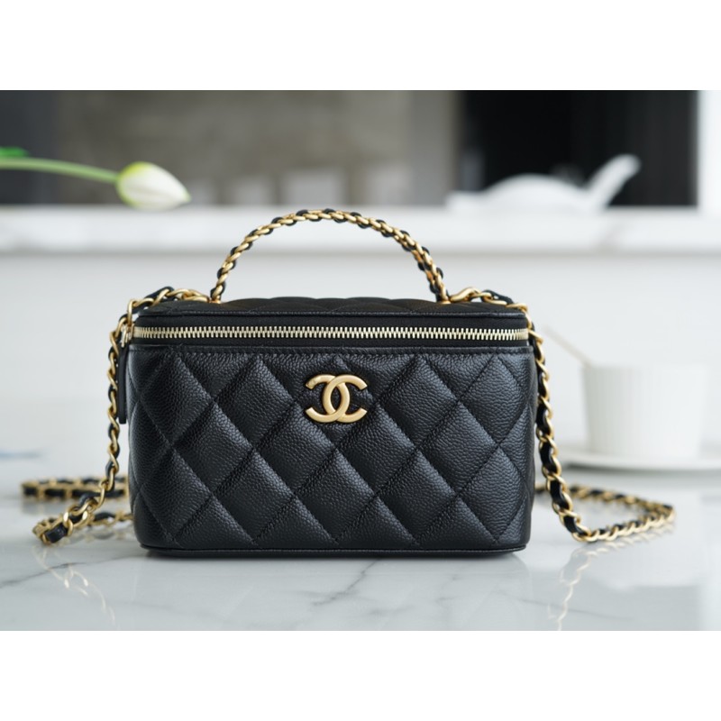 𝗖𝗛𝗔𝗘𝗡𝗟✦ 𝟐𝟐𝗦Spring/Summer Hollow Handle Long Box Black