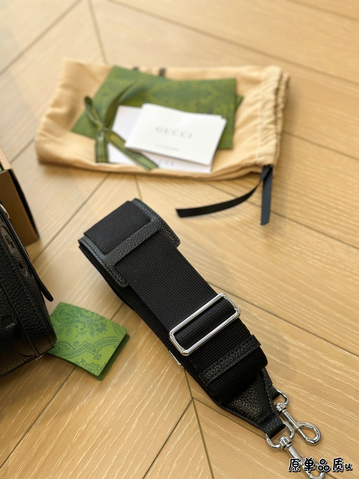 Full set of packaging GUCCI's new double G mini travel bag, sweet and cool style COOL