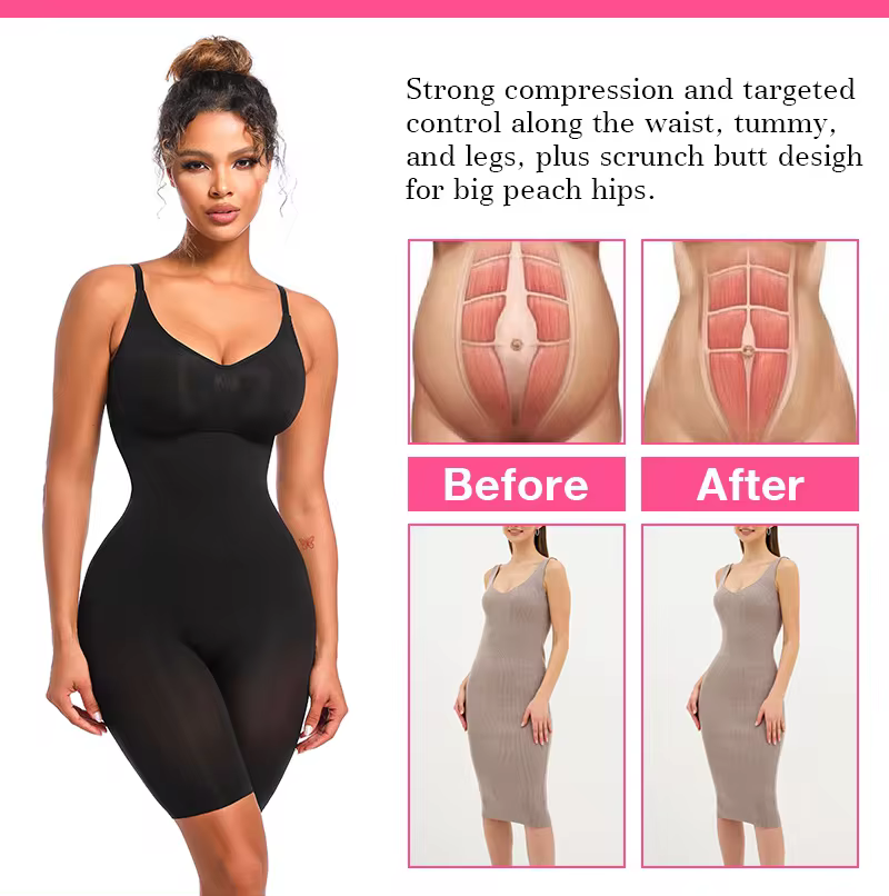 Dropship Seamless Faja Shapewear Eco Friendly Oversized Body Shaper Sculpt Waist Recycled Nylon Shapewear Bodysuit for Women
