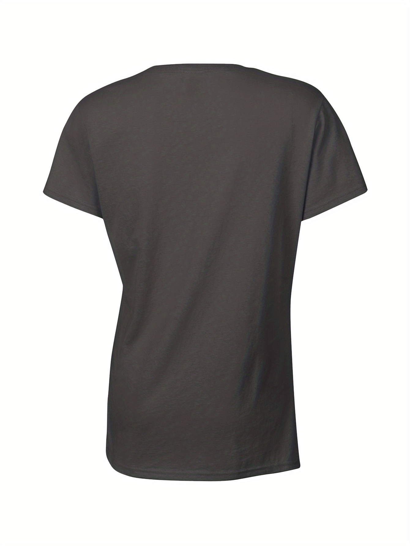 Letter Print Crew Neck T-shirt, Casual Short Sleeve Top For Spring & Summer, Women's Clothing