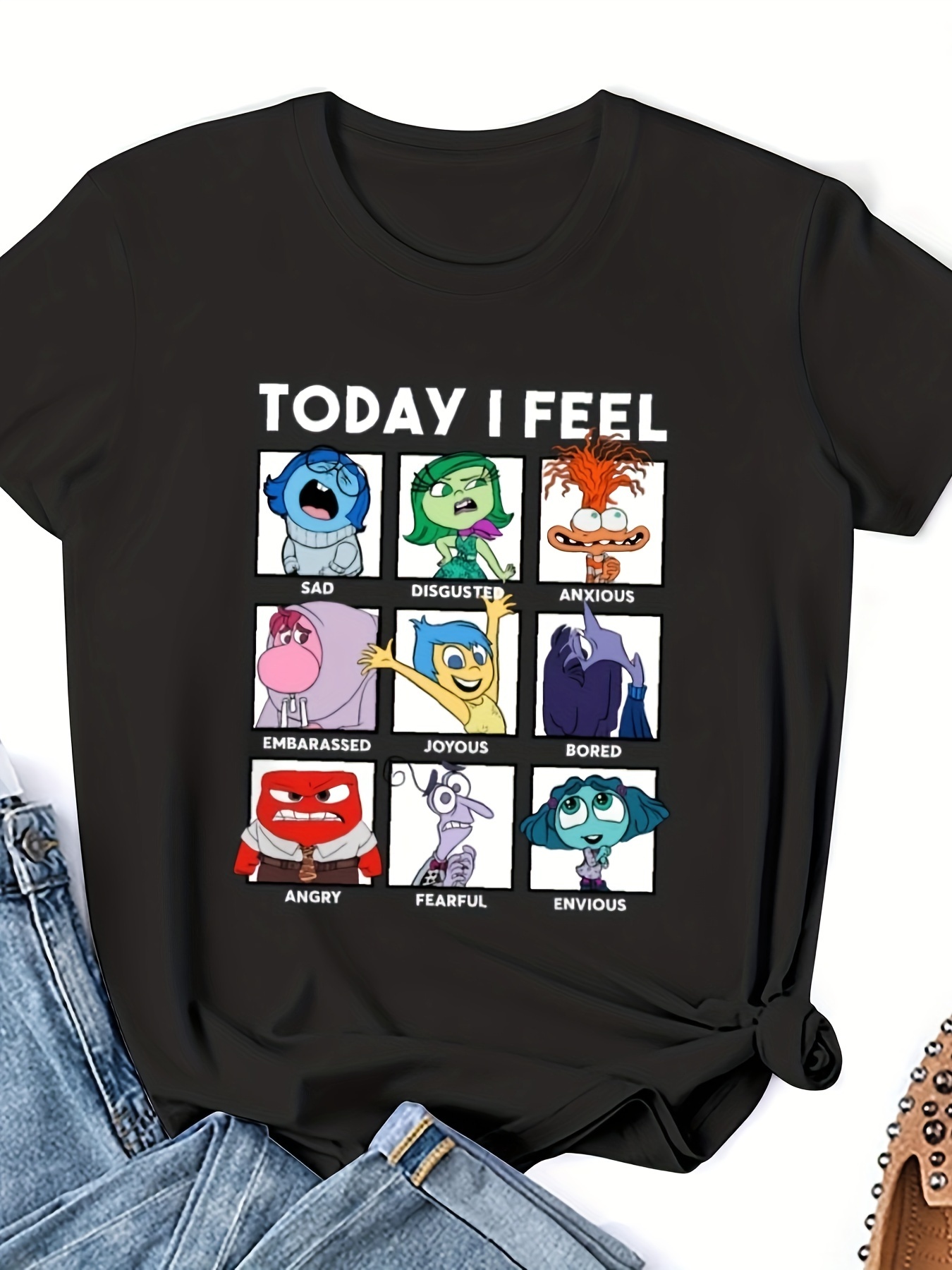 Women's Summer Simple Print Graphic Casual Sports Crew Neck Short Sleeve T-shirt, Women's Plus Size Clothings