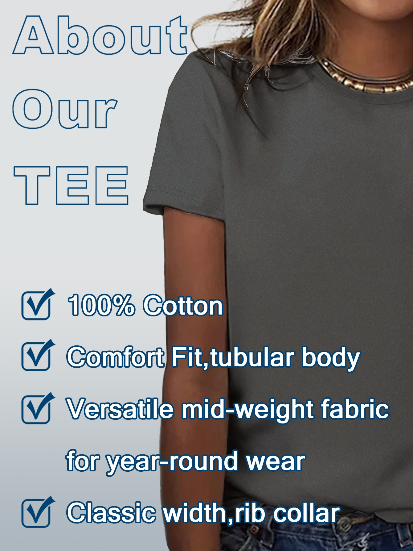 Cute Giraffes Print Crew Neck T-shirt, Casual Short Sleeve Top For Spring & Summer, Women's Clothing