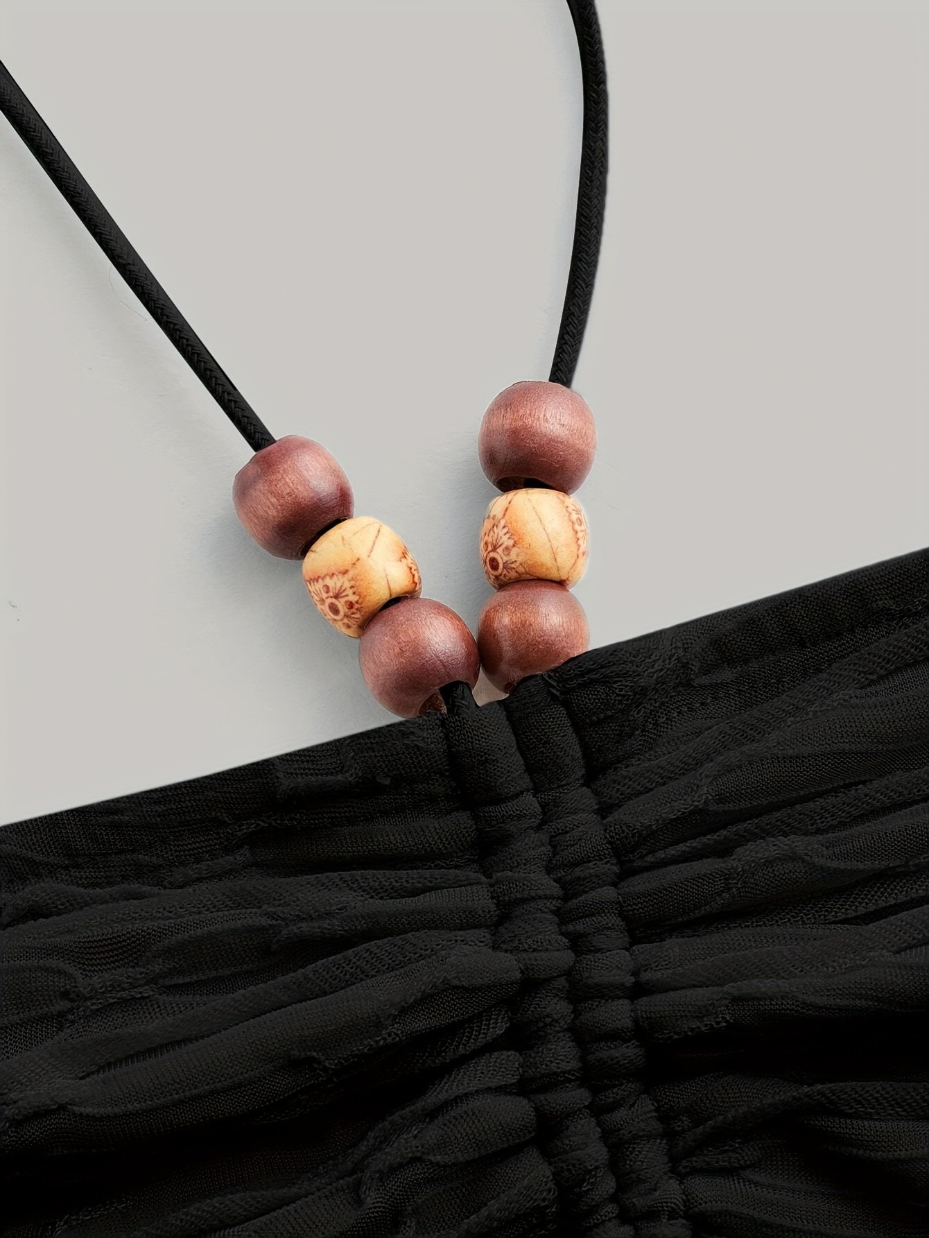 Summer Fashion Pleated Backless Beaded Boho Camisole Tank Top for Women