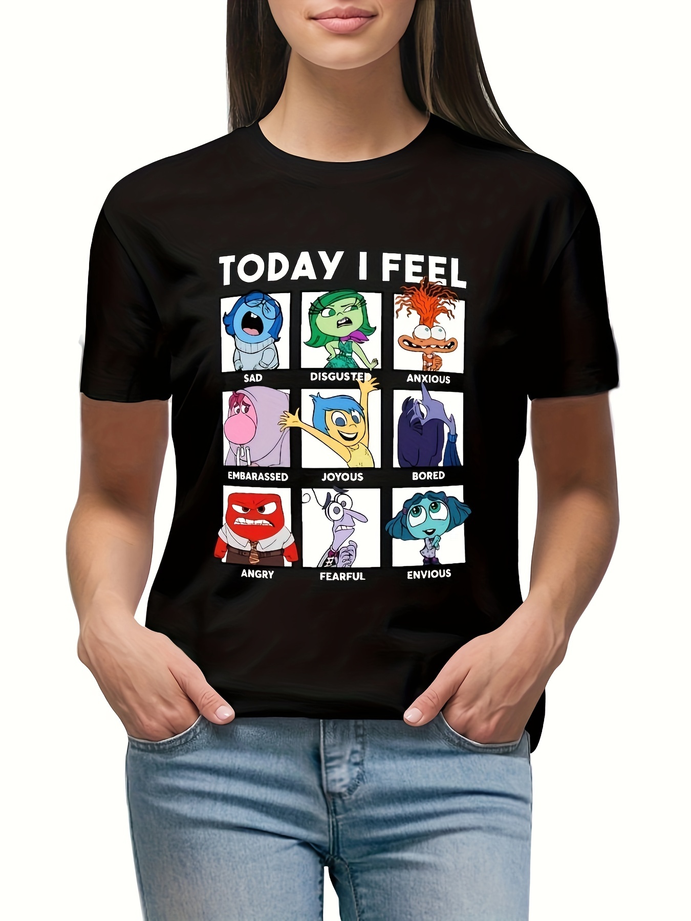 Women's Summer Simple Print Graphic Casual Sports Crew Neck Short Sleeve T-shirt, Women's Plus Size Clothings