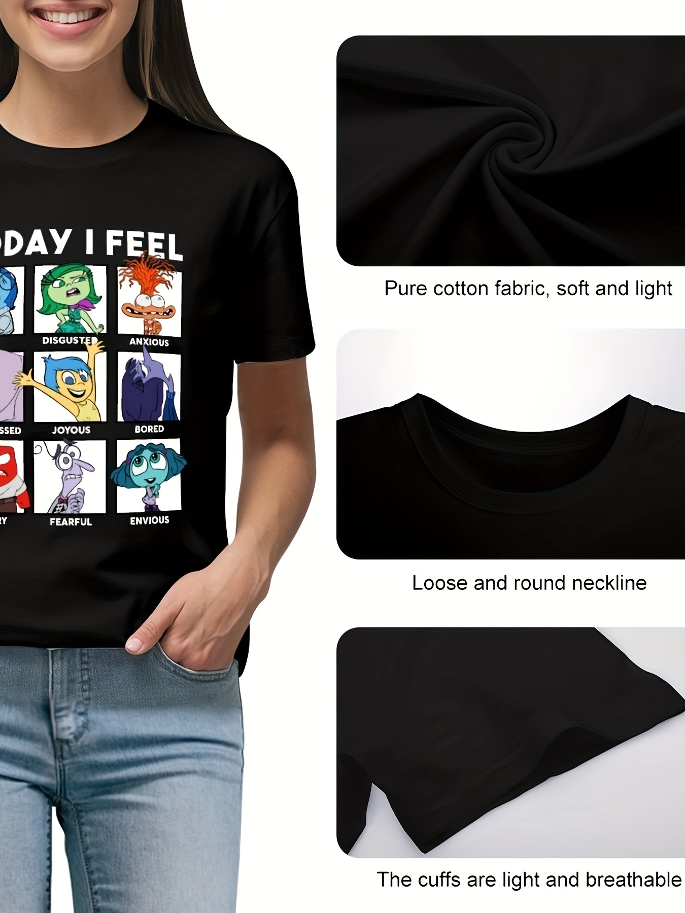 Women's Summer Simple Print Graphic Casual Sports Crew Neck Short Sleeve T-shirt, Women's Plus Size Clothings