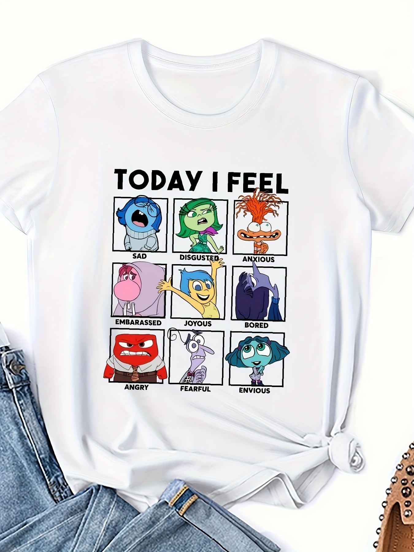 Women's Summer Simple Print Graphic Casual Sports Crew Neck Short Sleeve T-shirt, Women's Plus Size Clothings