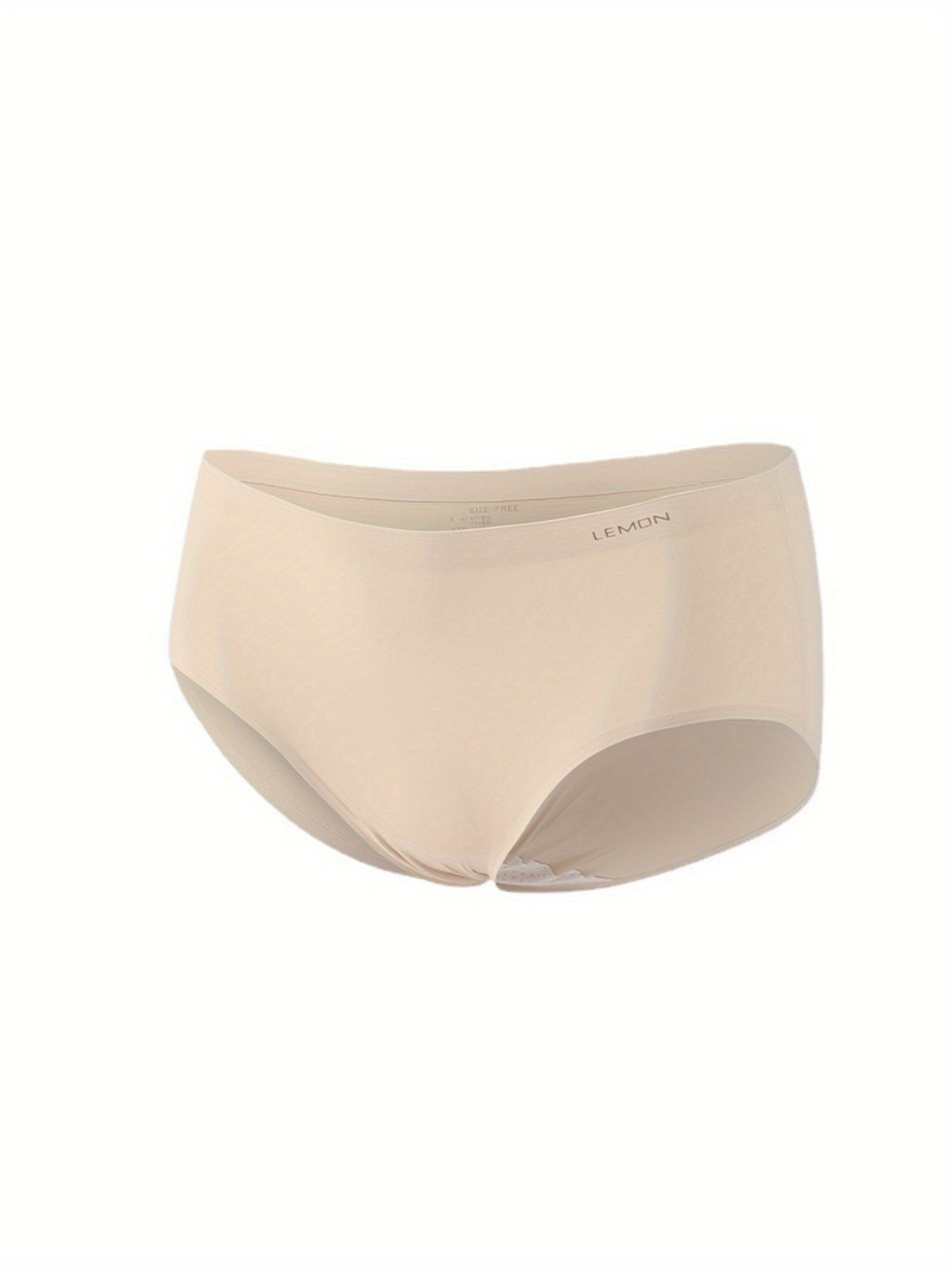 Non-marking Ice Silk One-piece Panties Mid-waist Cotton Silk Crotch Anti-bacterial Comfortable High Value