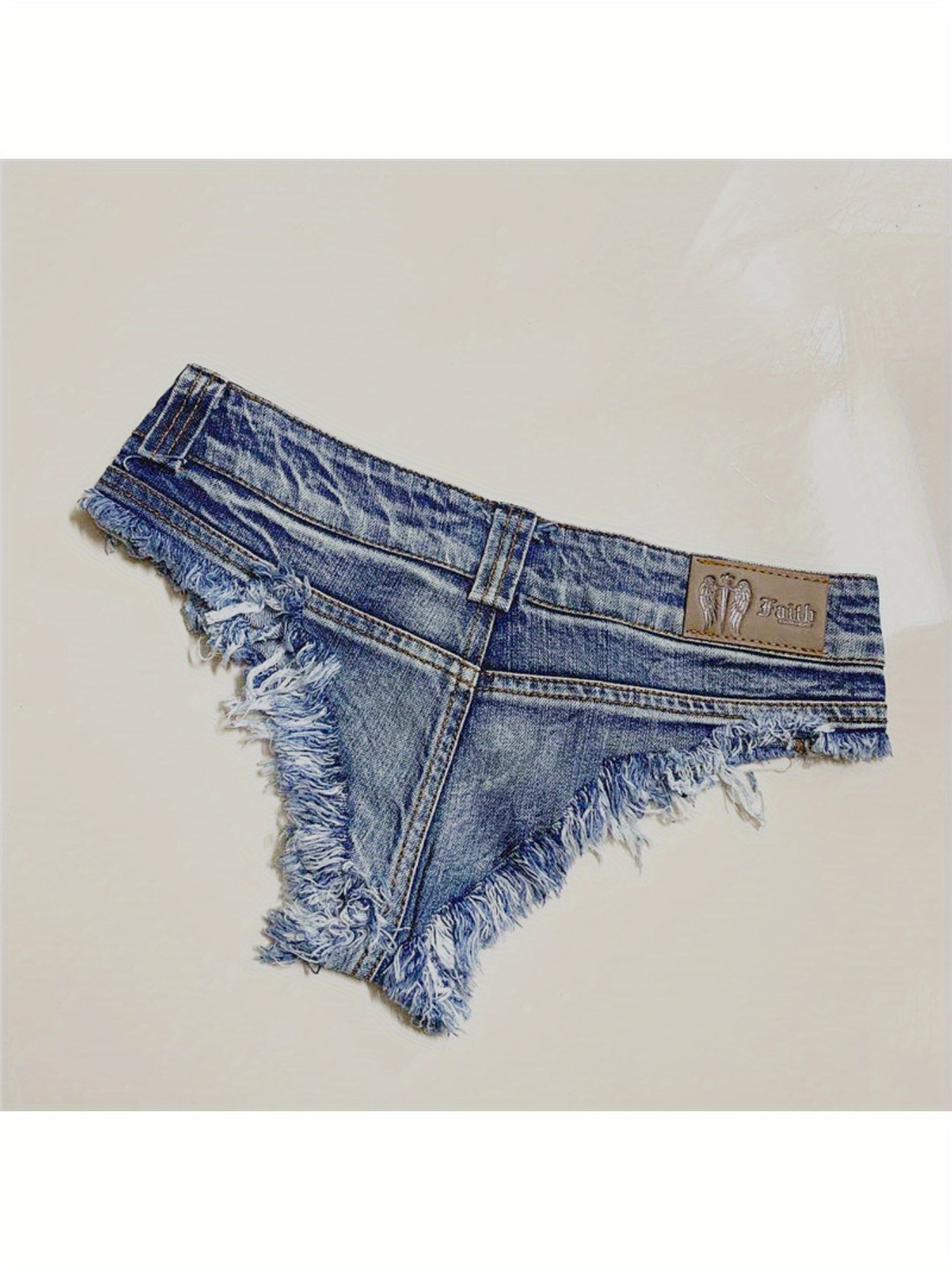 Cowboy Whiskers Edge Tight Thin Women's Pants Nightclub Pole Dance Ultra Low Waist Super Short Sexy Hot Pants