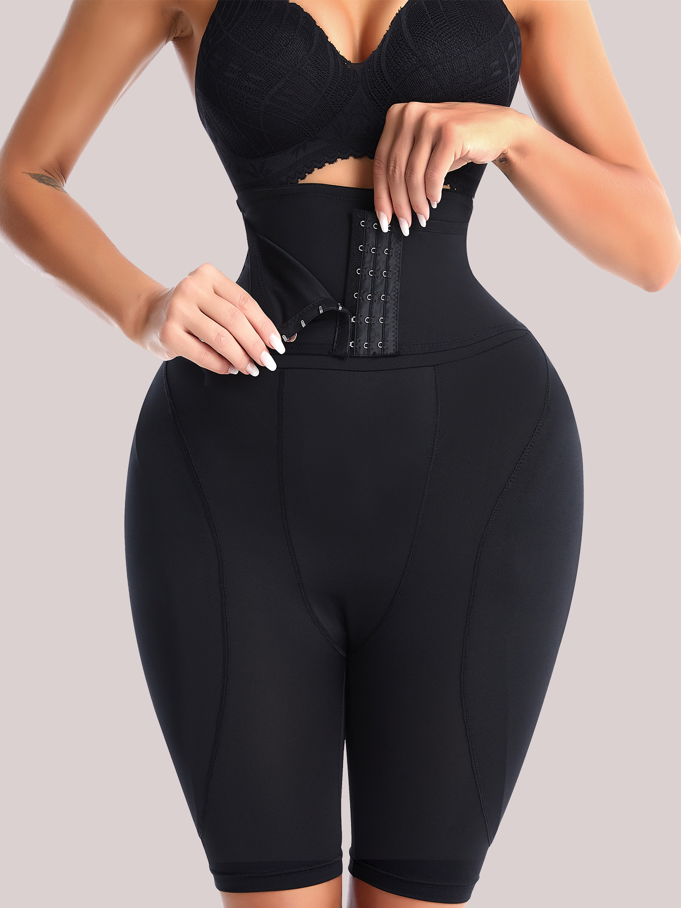 1 PC Adjustable High Waist Flat Angle Shapewear Pants Women Tummy Control High Elastic Daily Postpartum Shapewear Panties