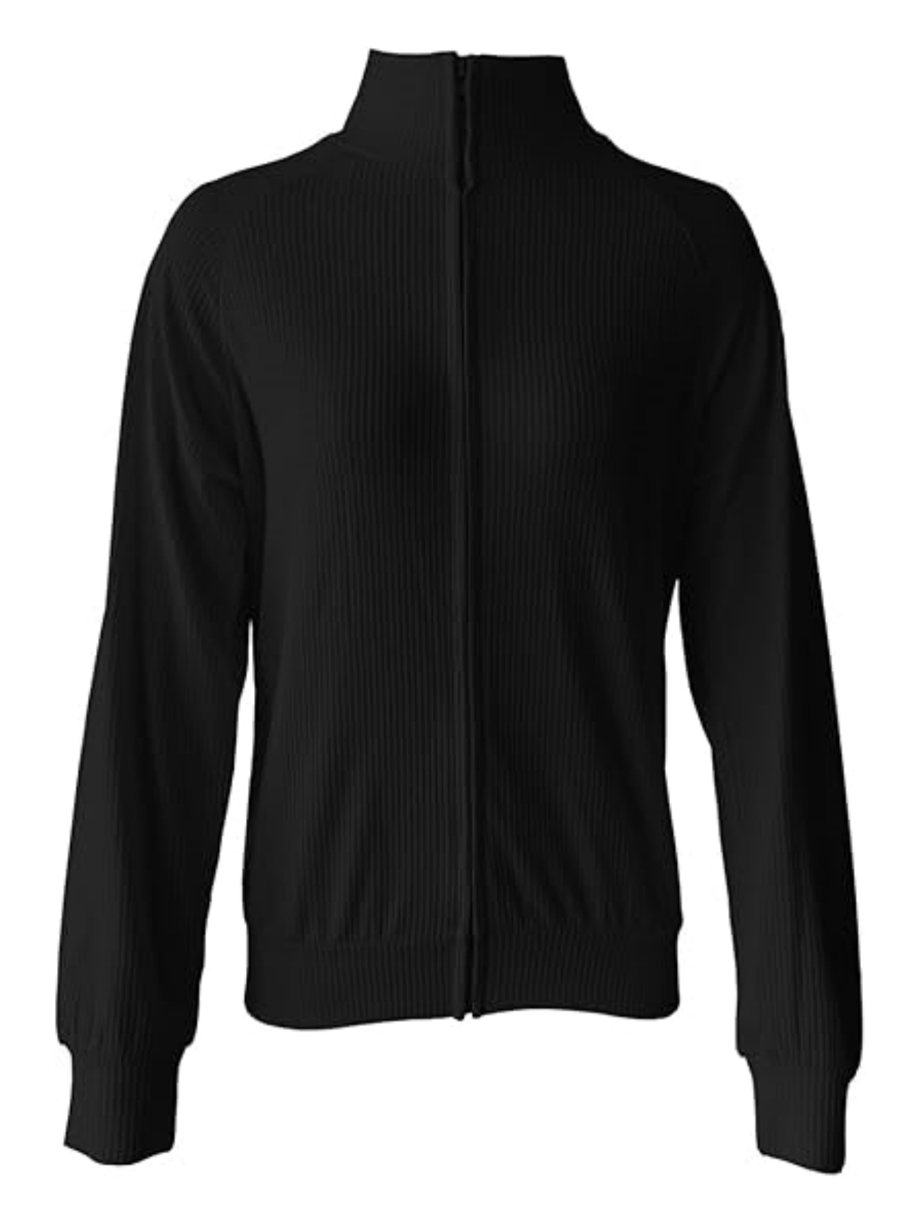 Women's Crochet Knit Jacket Long Sleeve Zip Up Sweatshirts Fashion Soft Coat Athleisure Loose Outerwear