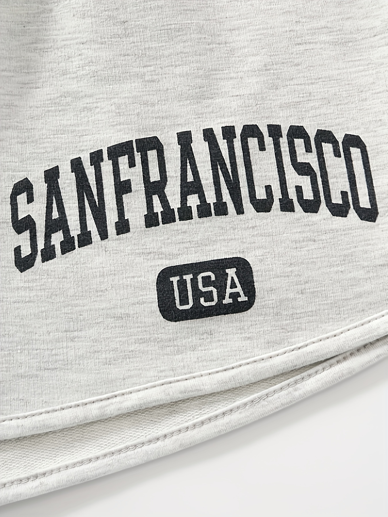 Alphabet Graphic Womens Casual Athletic Shorts - Elastic Drawstring Waist, Non-Stretch Polyester Fabric, Positioning Printed, Summer Sports Activewear for Women - Comfortable, Breathable, and Stylish