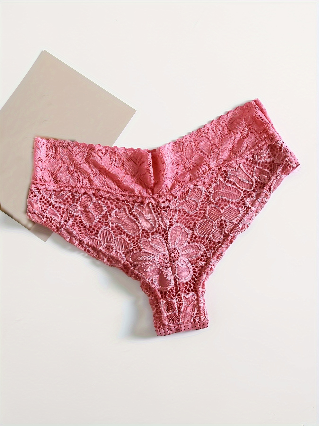 6pcs Chic Polka Dot Hipster Panties with Comfort Lace-Everyday Essential Lingerie Set, Breathable & Stylish Women's Underwear