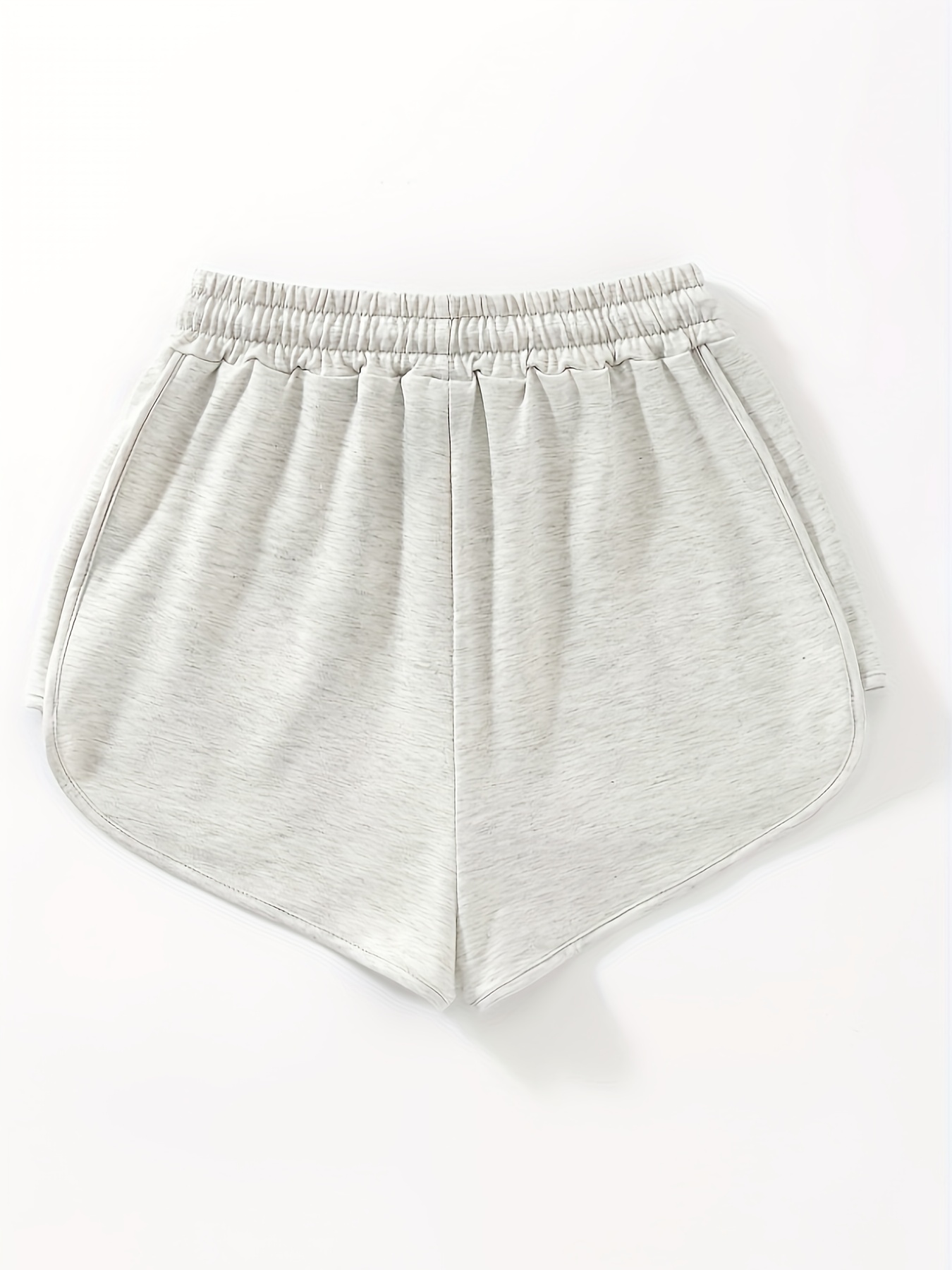 Alphabet Graphic Womens Casual Athletic Shorts - Elastic Drawstring Waist, Non-Stretch Polyester Fabric, Positioning Printed, Summer Sports Activewear for Women - Comfortable, Breathable, and Stylish