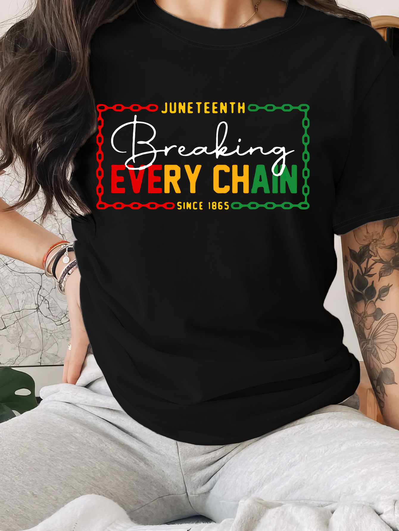 Fashion Printed T-shirt WOMEN'S Casual Sports Top