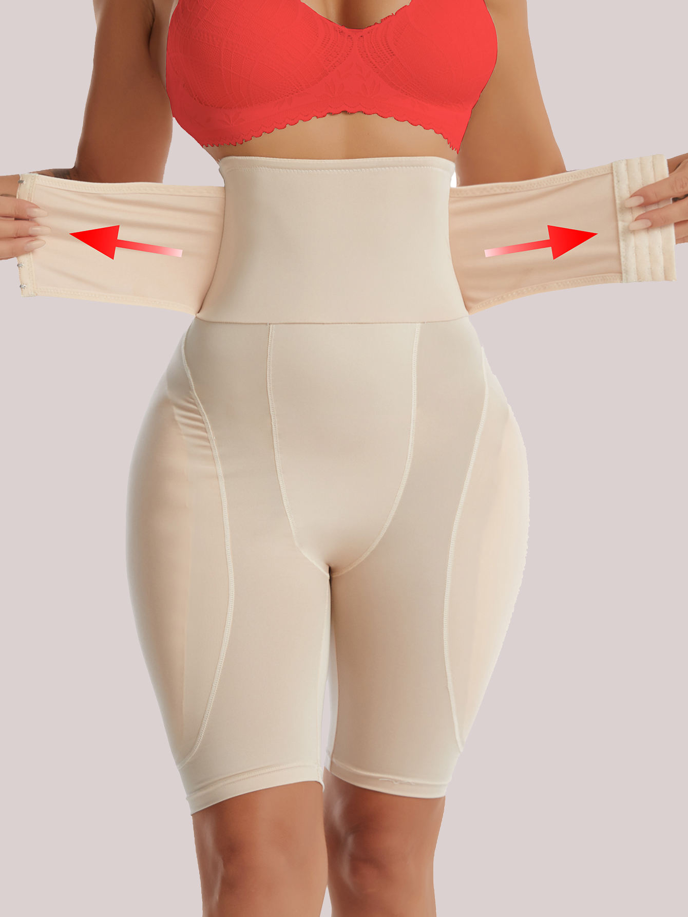 1 PC Adjustable High Waist Flat Angle Shapewear Pants Women Tummy Control High Elastic Daily Postpartum Shapewear Panties