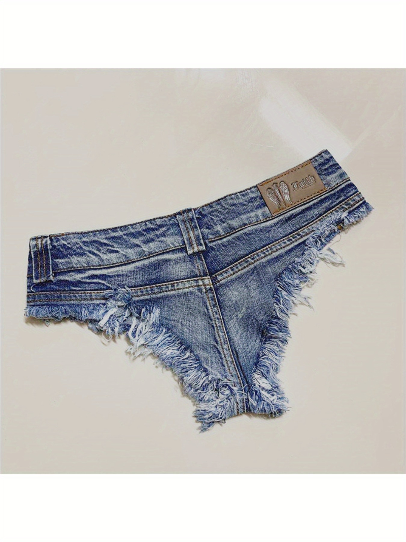 Cowboy Whiskers Edge Tight Thin Women's Pants Nightclub Pole Dance Ultra Low Waist Super Short Sexy Hot Pants